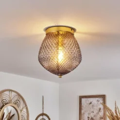 Luminaires Orientaux-hofstein Plafonnier Vera Laiton, 1 lumière