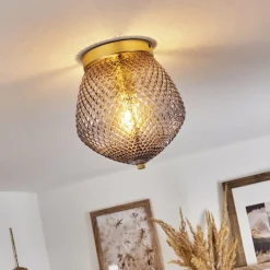 Luminaires Orientaux-hofstein Plafonnier Vera Laiton, 1 lumière