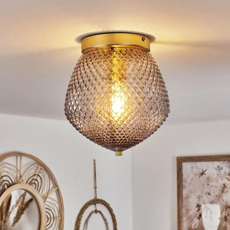 Luminaires Orientaux-hofstein Plafonnier Vera Laiton, 1 lumière