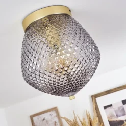 Luminaires Orientaux-hofstein Plafonnier Vera Laiton, 1 lumière