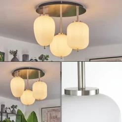 hofstein Plafonnier Verbania Noir, 3 lumières