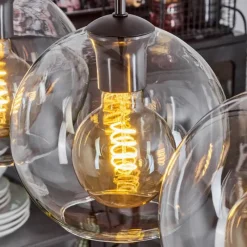 hofstein Plafonnier Verre 20 cm Koyoto Clair, 5 lumières