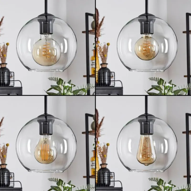 hofstein Plafonnier Verre 20 cm Koyoto Clair, 1 lumière