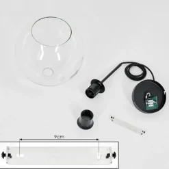 hofstein Plafonnier Verre 20 cm Koyoto Clair, 1 lumière