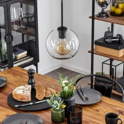 hofstein Plafonnier Verre 20 cm Koyoto Clair, 1 lumière