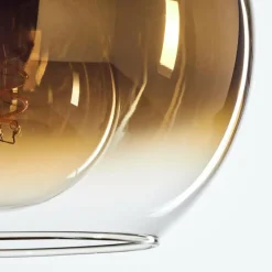 hofstein Plafonnier Verre 20 cm Koyoto Or, Clair, 1 lumière