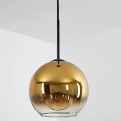 hofstein Plafonnier Verre 20 cm Koyoto Or, Clair, 1 lumière