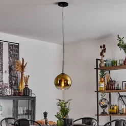 hofstein Plafonnier Verre 20 cm Koyoto Or, Clair, 1 lumière