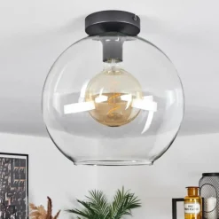 hofstein Plafonnier Verre 30 cm Koyoto Clair, 1 lumière
