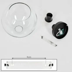 hofstein Plafonnier Verre 30 cm Koyoto Clair, 1 lumière