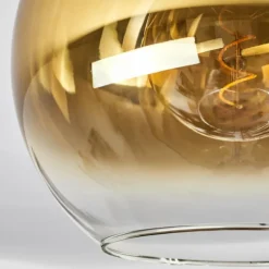 hofstein Plafonnier Verre 30 cm Koyoto Or, Clair, 1 lumière