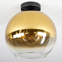 hofstein Plafonnier Verre 30 cm Koyoto Or, Clair, 1 lumière