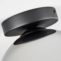 Suspension Verre Fumé-hofstein Plafonnier Verre 20 cm Koyoto Chrome, Clair, Fumé, 1 lumière