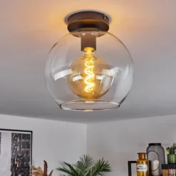 hofstein Plafonnier Verre 25 cm Koyoto Clair, 1 lumière