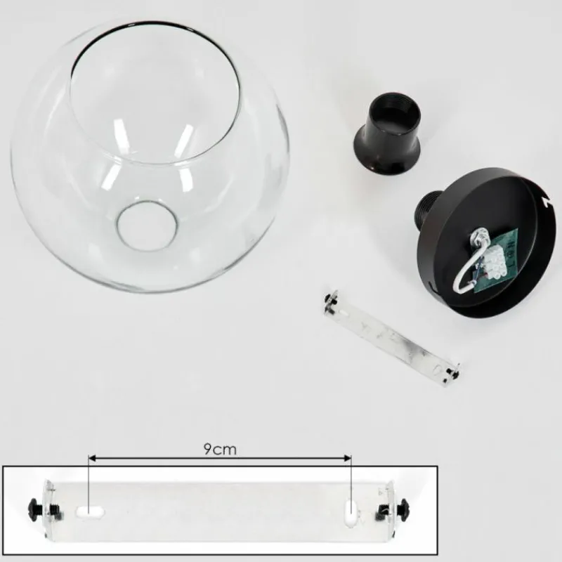 hofstein Plafonnier Verre 25 cm Koyoto Clair, 1 lumière