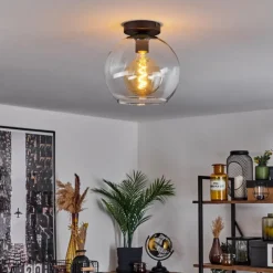 hofstein Plafonnier Verre 25 cm Koyoto Clair, 1 lumière