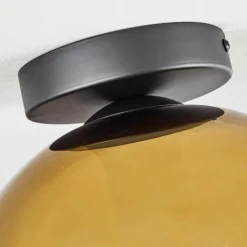 hofstein Plafonnier Verre 25 cm Koyoto Or, Clair, 1 lumière