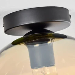 hofstein Plafonnier Verre 25 cm Koyoto Ambre, 1 lumière