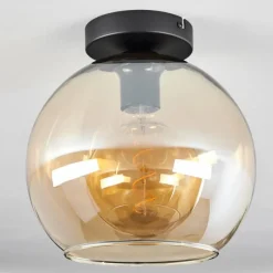 hofstein Plafonnier Verre 25 cm Koyoto Ambre, 1 lumière
