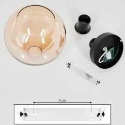 hofstein Plafonnier Verre 20 cm Koyoto Ambre, 1 lumière