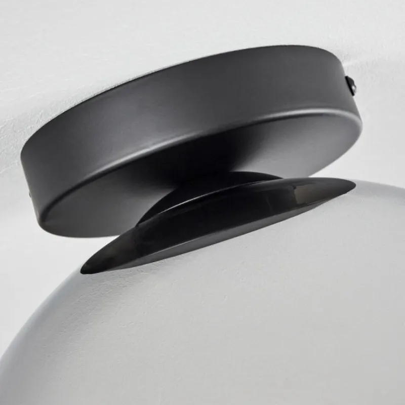 Suspension Verre Fumé-hofstein Plafonnier Verre 25 cm Koyoto Chrome, Clair, Fumé, 1 lumière