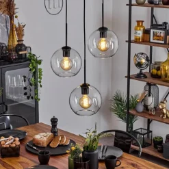 hofstein Plafonnier Verre 20 cm Koyoto Clair, 3 lumières