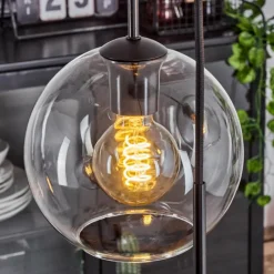 hofstein Plafonnier Verre 20 cm Koyoto Clair, 3 lumières