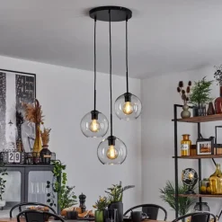 hofstein Plafonnier Verre 20 cm Koyoto Clair, 3 lumières