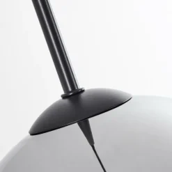 Suspension Verre Fumé-hofstein Plafonnier Verre 20 cm Koyoto Chrome, Fumé, 3 lumières