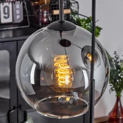 Suspension Verre Fumé-hofstein Plafonnier Verre 20 cm Koyoto Clair, Fumé, 3 lumières