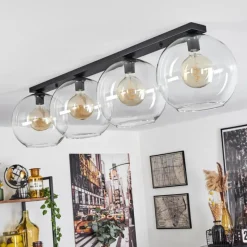 hofstein Plafonnier Verre 30 cm Koyoto Clair, 4 lumières