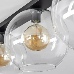 hofstein Plafonnier Verre 30 cm Koyoto Clair, 3 lumières