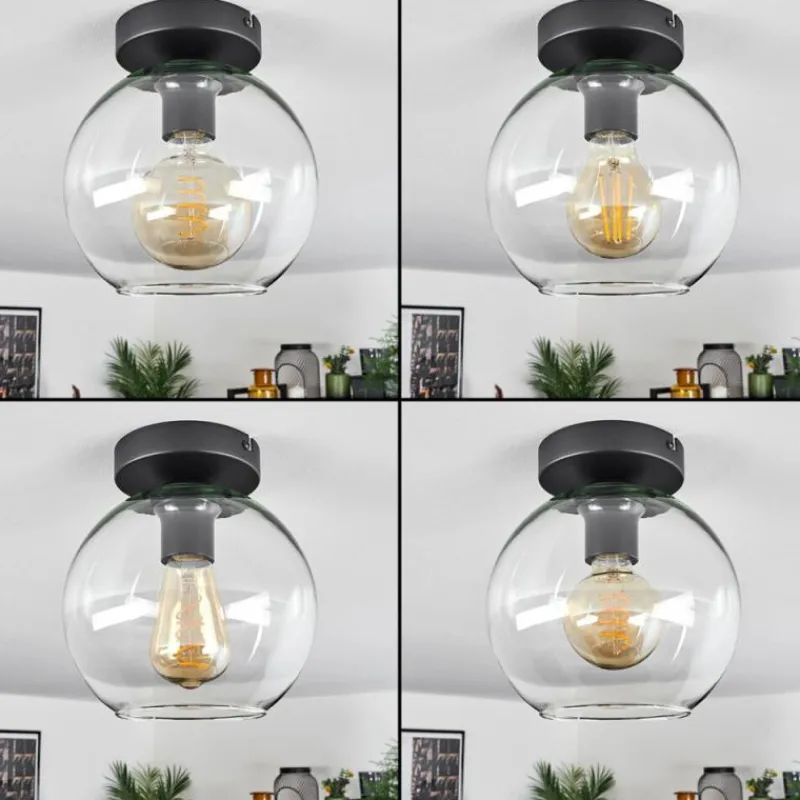 hofstein Plafonnier Verre 20 cm Koyoto Clair, 1 lumière