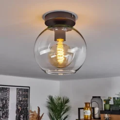 hofstein Plafonnier Verre 20 cm Koyoto Clair, 1 lumière