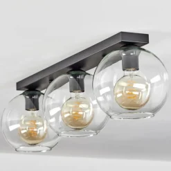 hofstein Plafonnier Verre 20 cm Koyoto Clair, 3 lumières