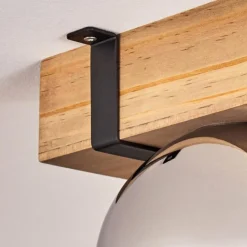 Luminaires Scandinaves-hofstein Plafonnier Verre 15cm Montgomery Noir, 3 lumières