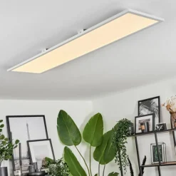 hofstein Plafonnier Vex LED Blanc, 1 lumière, Télécommandes