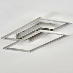 hofstein Plafonnier Veyrier LED Acier brossé, 2 lumières