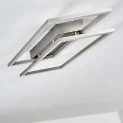 hofstein Plafonnier Veyrier LED Acier brossé, 2 lumières