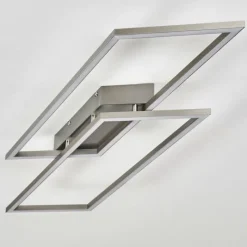 hofstein Plafonnier Veyrier LED Acier brossé, 2 lumières