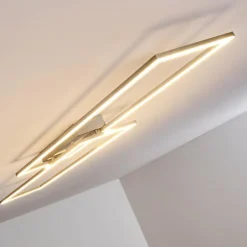 hofstein Plafonnier Veyrier LED Acier brossé, 2 lumières* Éclairage Led