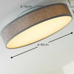 Lampes En Tissu-hofstein Plafonnier Victoria LED Blanc, 1 lumière