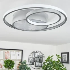 hofstein Plafonnier Vignier LED Titane, 1 lumière