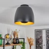 Lampes Dorées-hofstein Plafonnier Viking Noir, 1 lumière