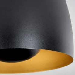 Lampes Dorées-hofstein Plafonnier Viking Noir, 1 lumière