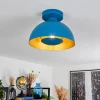 Lampes Dorées-hofstein Plafonnier Vivian Bleu, 1 lumière