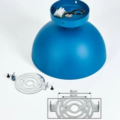 Lampes Dorées-hofstein Plafonnier Vivian Bleu, 1 lumière