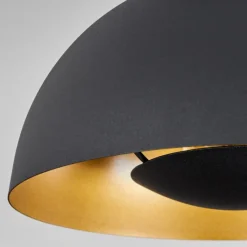 Lampes Dorées-hofstein Plafonnier Vivian Noir, 1 lumière