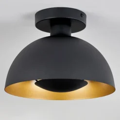 Lampes Dorées-hofstein Plafonnier Vivian Noir, 1 lumière