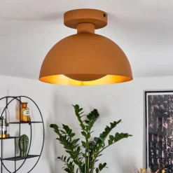 Lampes Dorées-hofstein Plafonnier Vivian Ocre, 1 lumière